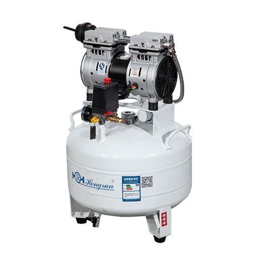 [DC.178] COMPRESSEUR HONGRUN SANS HUILE 1.1HP 38 LITRES 750W